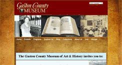 Desktop Screenshot of gastoncountymuseum.org